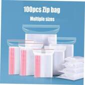 Zip Bag Bags Clear 100pcs ziploc Reclosable Storage packing