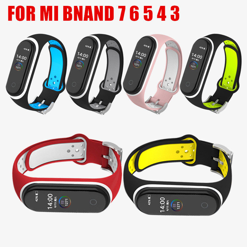 MI BAND 7 6 5 4 3 스포츠 스트랩 교체용 손목밴드 MIBA