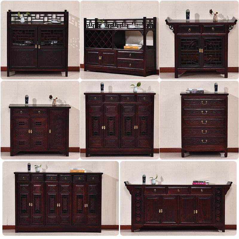 实木仿古柜储物柜客厅靠墙餐边柜厨房置物架茶水柜置物柜鞋柜中式,住宅家具,餐边柜,淘宝优惠券,粉丝福利购,淘宝优惠卷
