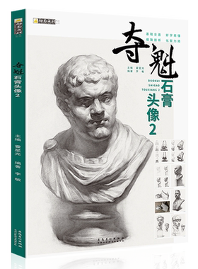 夺魁石膏头像2素描石头像素描基础五官结构照片对画五官结构石膏像素描书美院校美术绘画联考手绘画册集书教学书素描入门基础教程
