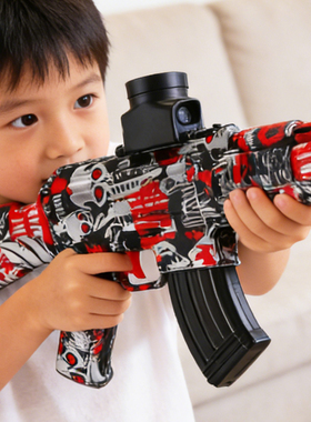 儿童玩具枪AK47电动连发枪水晶MP5软弹枪M416冲锋枪M4男孩子礼物
