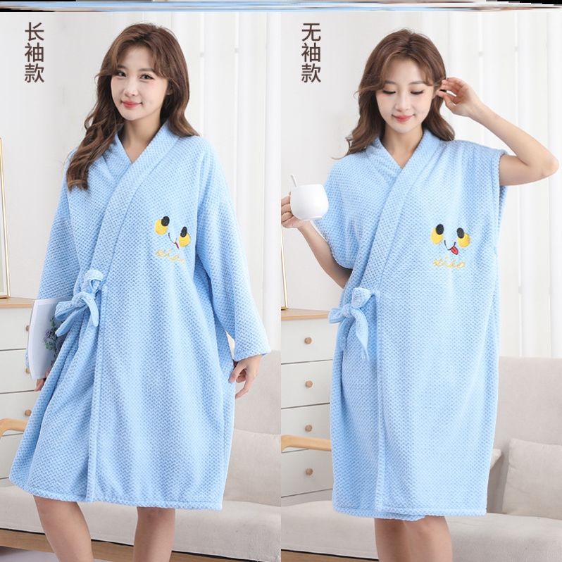 可穿浴巾网红成人汗蒸服裹身秋冬180斤摸胸袍浴专用加厚擦头理疗