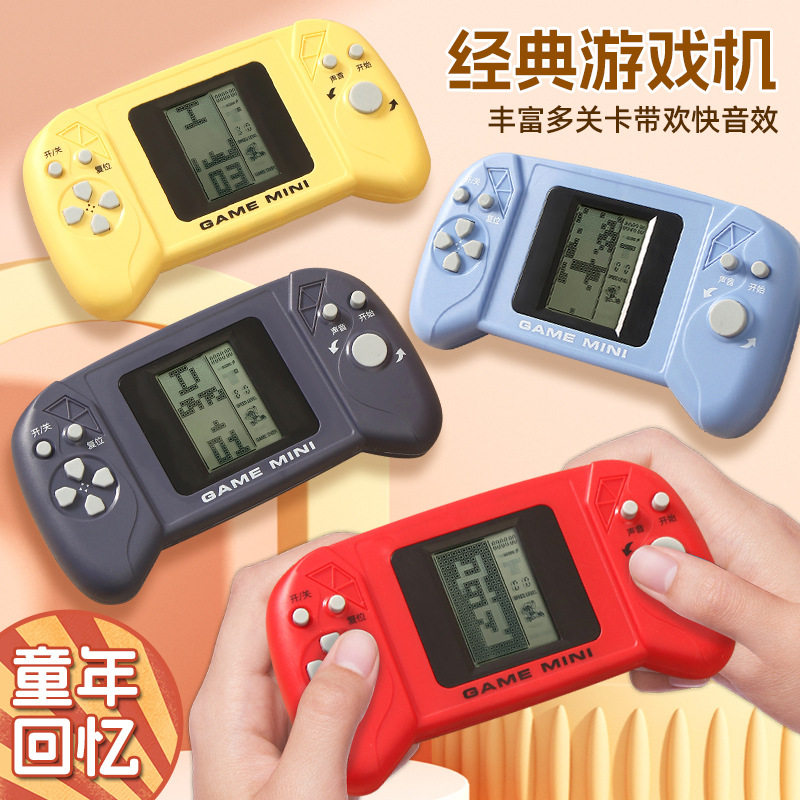 Встряхните магазин с помощью такой же игровой консоли Tetris с большим экраном, ретро-ностальгической классической детской портативной игры Изображение 1