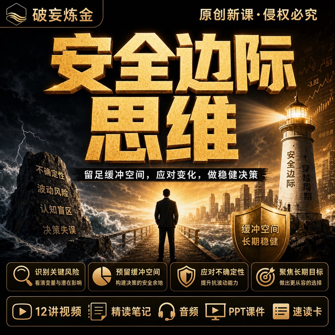 安全边际思维课程价值判断风险边界商业决策视频笔记资料
