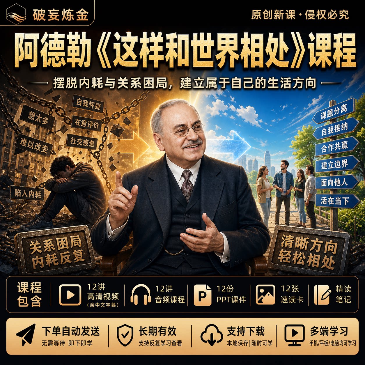 阿德勒这样和世界相处心理学课程人际关系处世方法精讲视频笔记