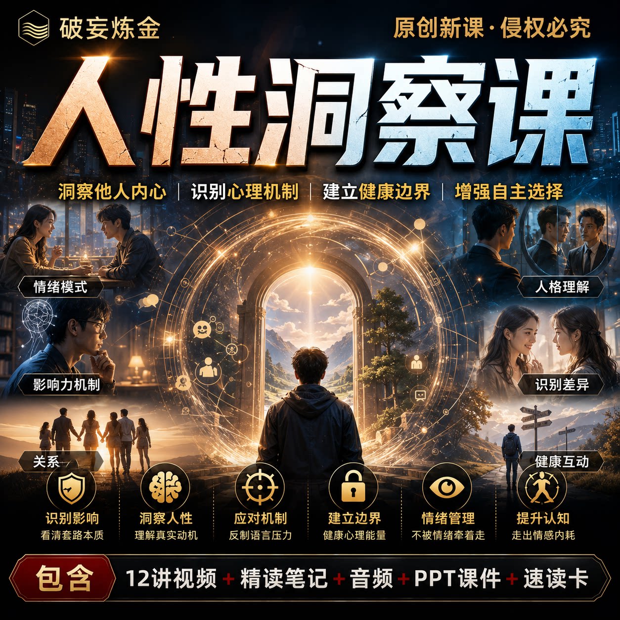 人性洞察识别与社会心理学课程职场沟通关系判断精讲视频笔记
