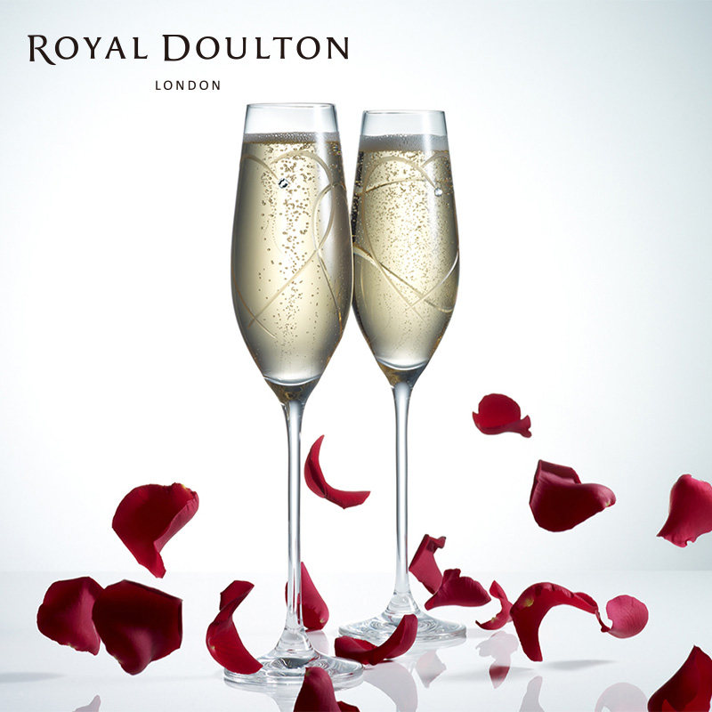 Royal Doulton英国皇家道尔顿进口红酒杯香槟杯水晶玻璃葡萄酒杯