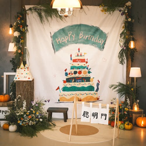 周岁布置生日快乐场景装饰男孩女