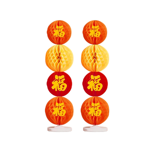 diy宝宝满月百日一周岁生日场景布置装饰仪式感背景灯笼蜂窝球