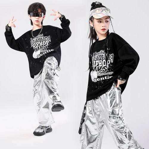 街舞儿童演出服套装嘻哈hiphop