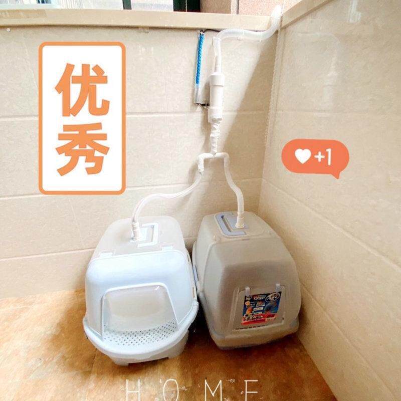 智能感应封闭猫砂盆新风双厕所除臭抽排臭味吸臭神器净化系统厂家