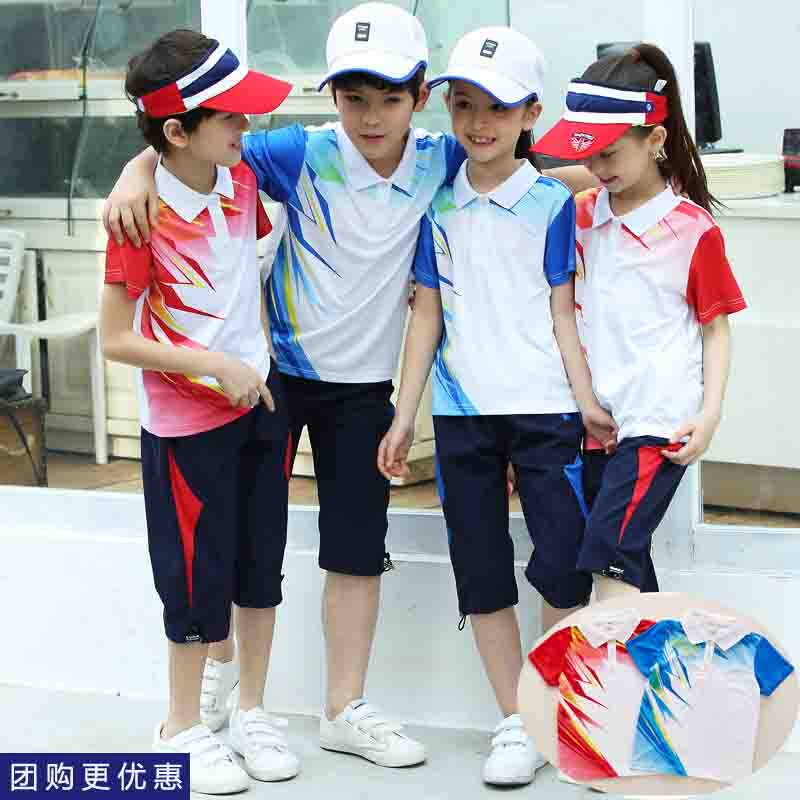 小学生校服夏季中国风运动会班服