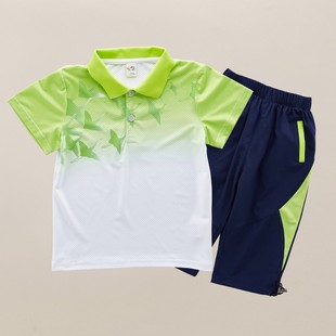 套装 短袖 七分裤 毕业服装 儿童运动会速干班服夏季 小学生校服夏装 季