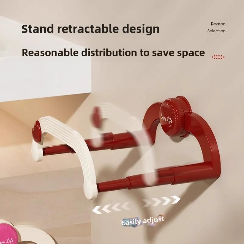 新型吸盘伸缩脸盆架壁挂式无打孔浴室储物架厕所浴缸脚排水架储物