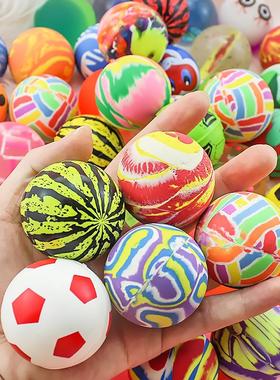 45号大号弹力球实心橡胶球儿童玩具扭蛋机弹弹球50个一包实心跳球