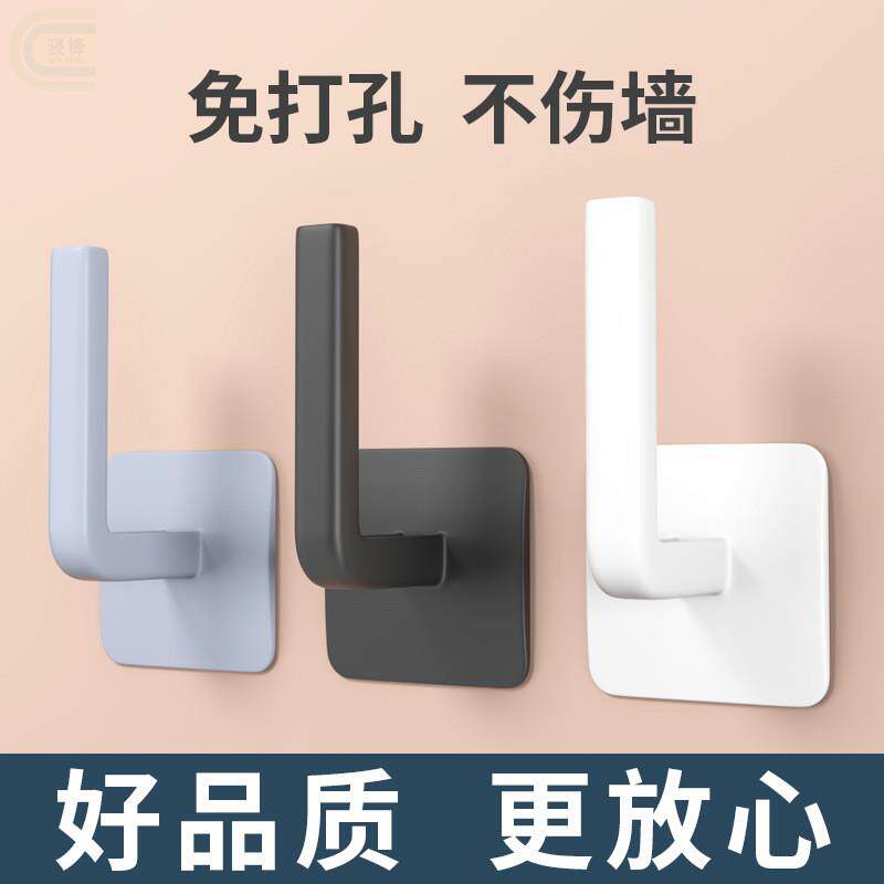 拖鞋挂钩粘钩浴室置物架子家用卫生间强力无痕门后吸盘免打孔勾子