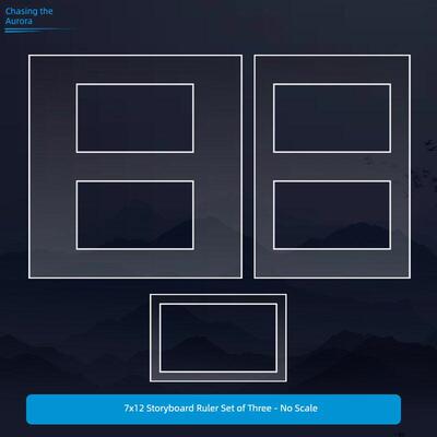 影视动画传媒分镜尺宫格尺快题设计说明模板美术考研考试画格子回型尺方形支持定做