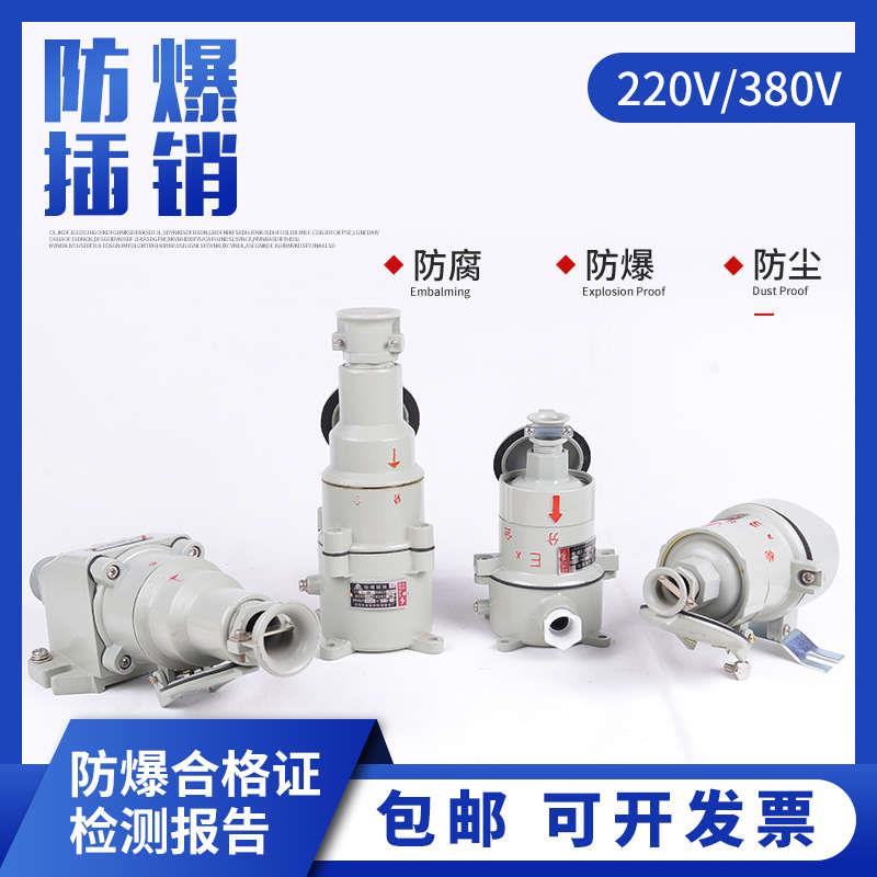 新黎明防爆插销AC15AC16插头插座三孔四孔五孔220V380V