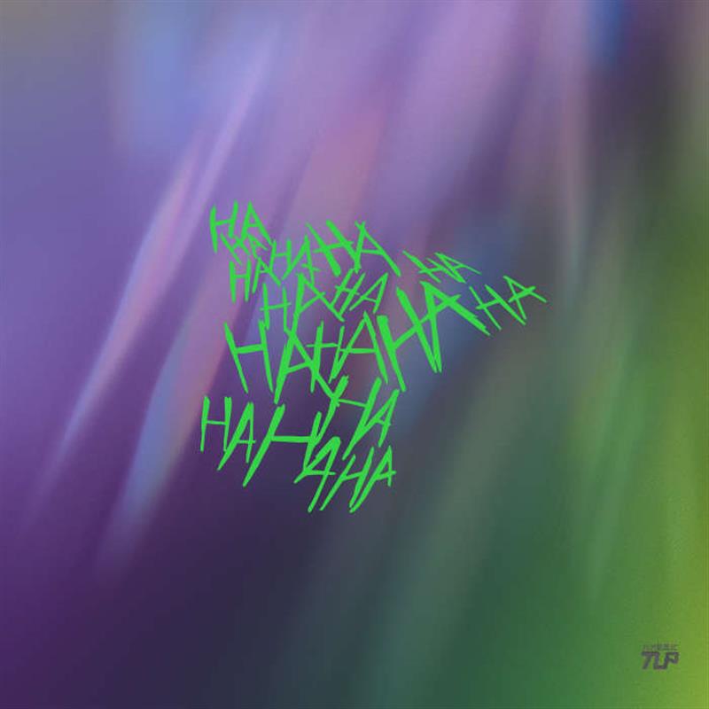 TLP镂空车贴 漫画蝙蝠侠小丑狂笑HAHA艺术字个性装饰贴防水贴纸