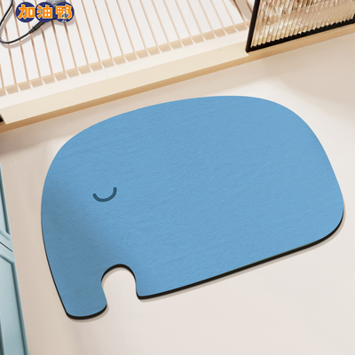 卡通浴室化妆室门口地垫家用矽藻泥防滑速干 干吸水脚垫洗澡专用