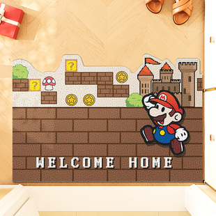 马里奥地垫入户门垫家用玄关门厅丝圈可蹭土脚垫耐脏进门门口地毯