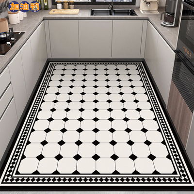全铺厨房地垫矽藻泥吸水吸油脚垫子专用防水防油可擦免洗防滑满铺