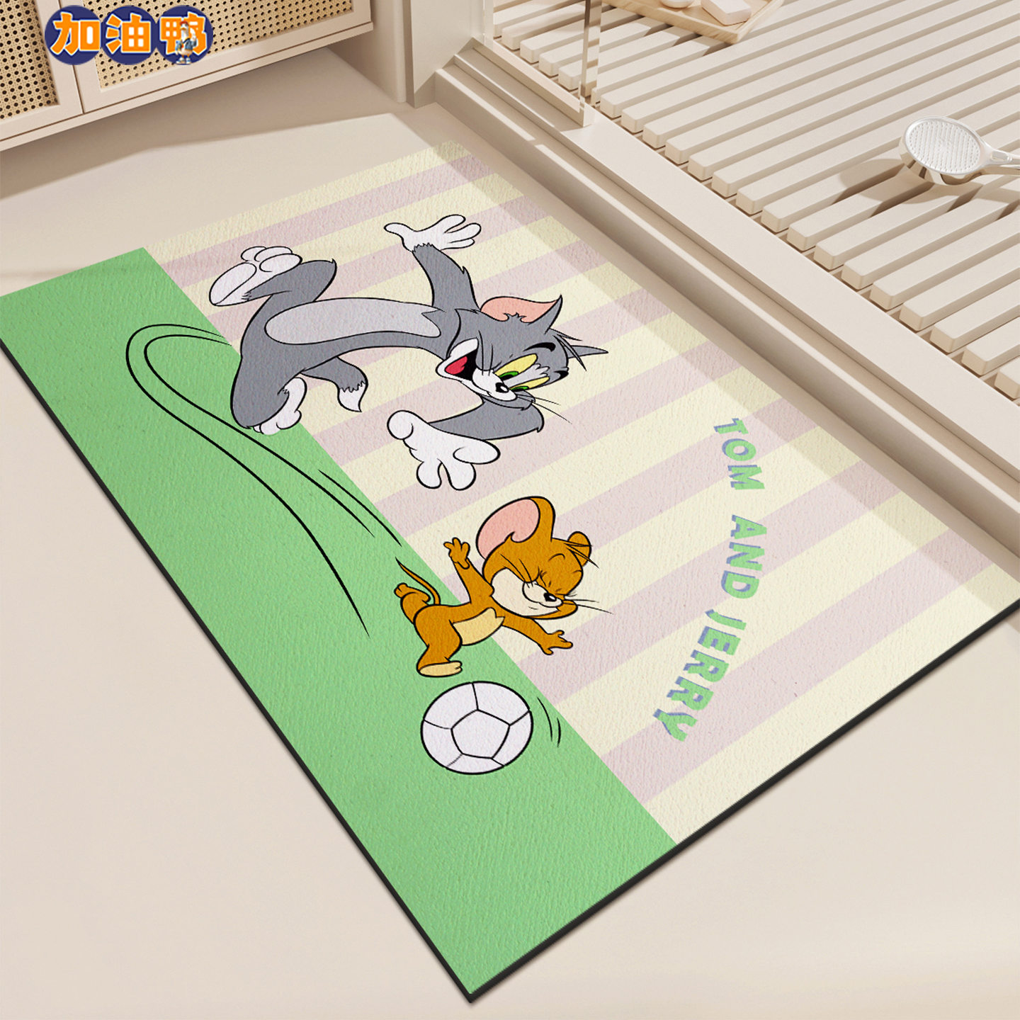 猫和老鼠浴室地垫卫生间厕所门口专用硅藻泥防滑吸水速干加厚脚垫