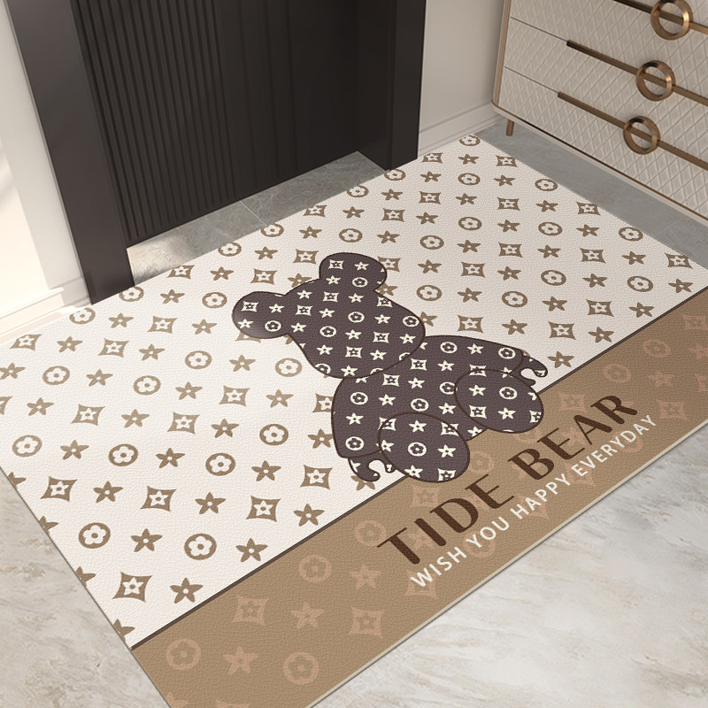 潮牌皮革地垫入户门垫进门垫子PVC耐脏防滑防水可剪裁家用地毯,居家布艺,入户地垫,淘宝优惠券,粉丝福利购,淘宝优惠卷