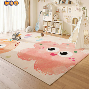 卡通地垫卧室小房间温馨布置家用防水抗污可擦儿童房书房防滑地毯