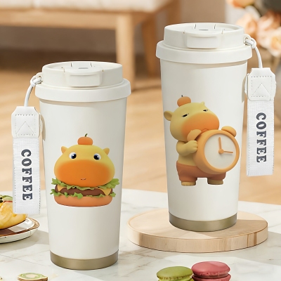 不锈钢保温杯水豚噜噜