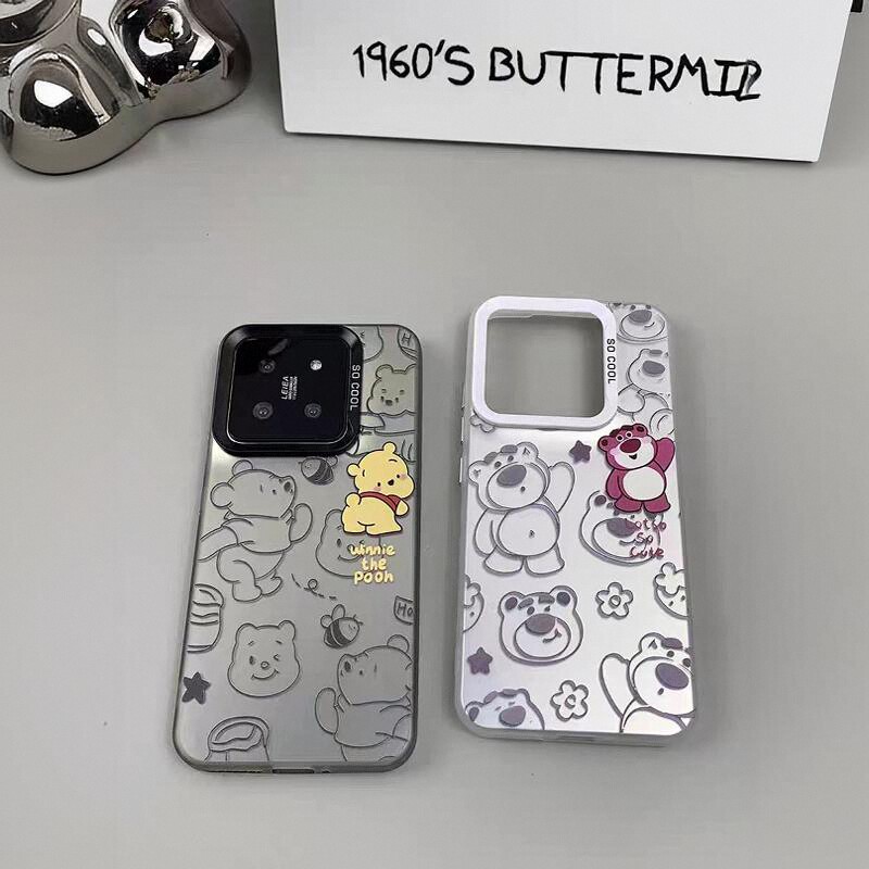 草莓熊维尼熊适用于苹果16promax手机壳iphone15适用一加13适用小米15红米k80适用荣耀300保护套50适用魅族21