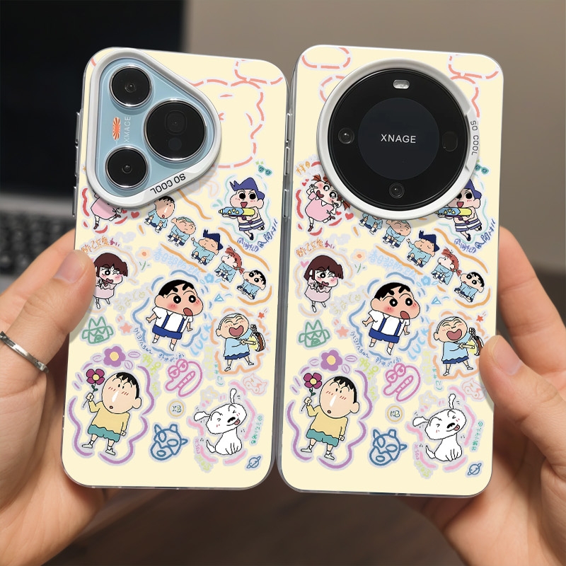 防卫队小新情侣适用苹果16pro手机壳iphone15适用一加13适用小米15适用红米k80适用荣耀300保护套适用魅族21