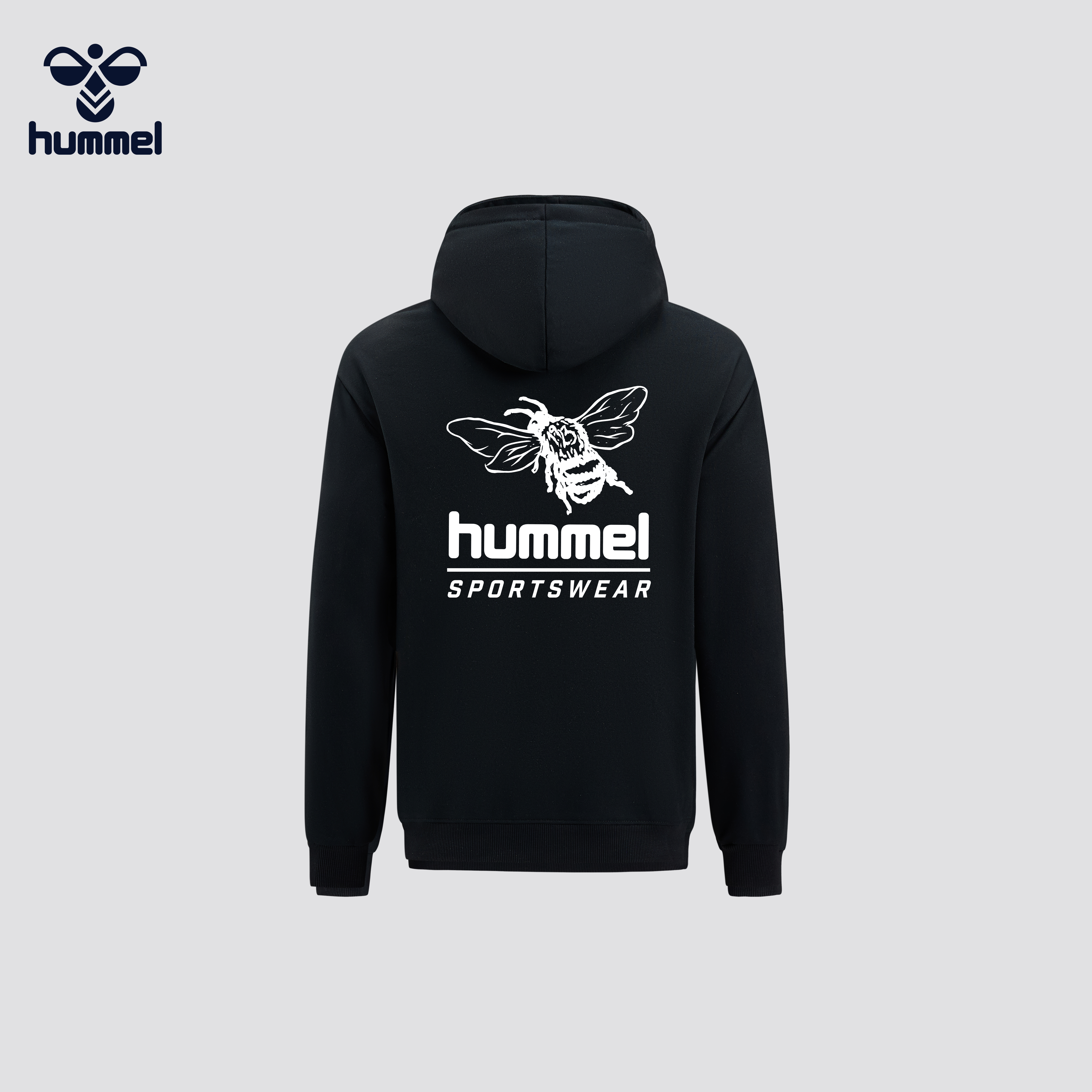 HUMMEL蜜蜂印花连帽卫衣