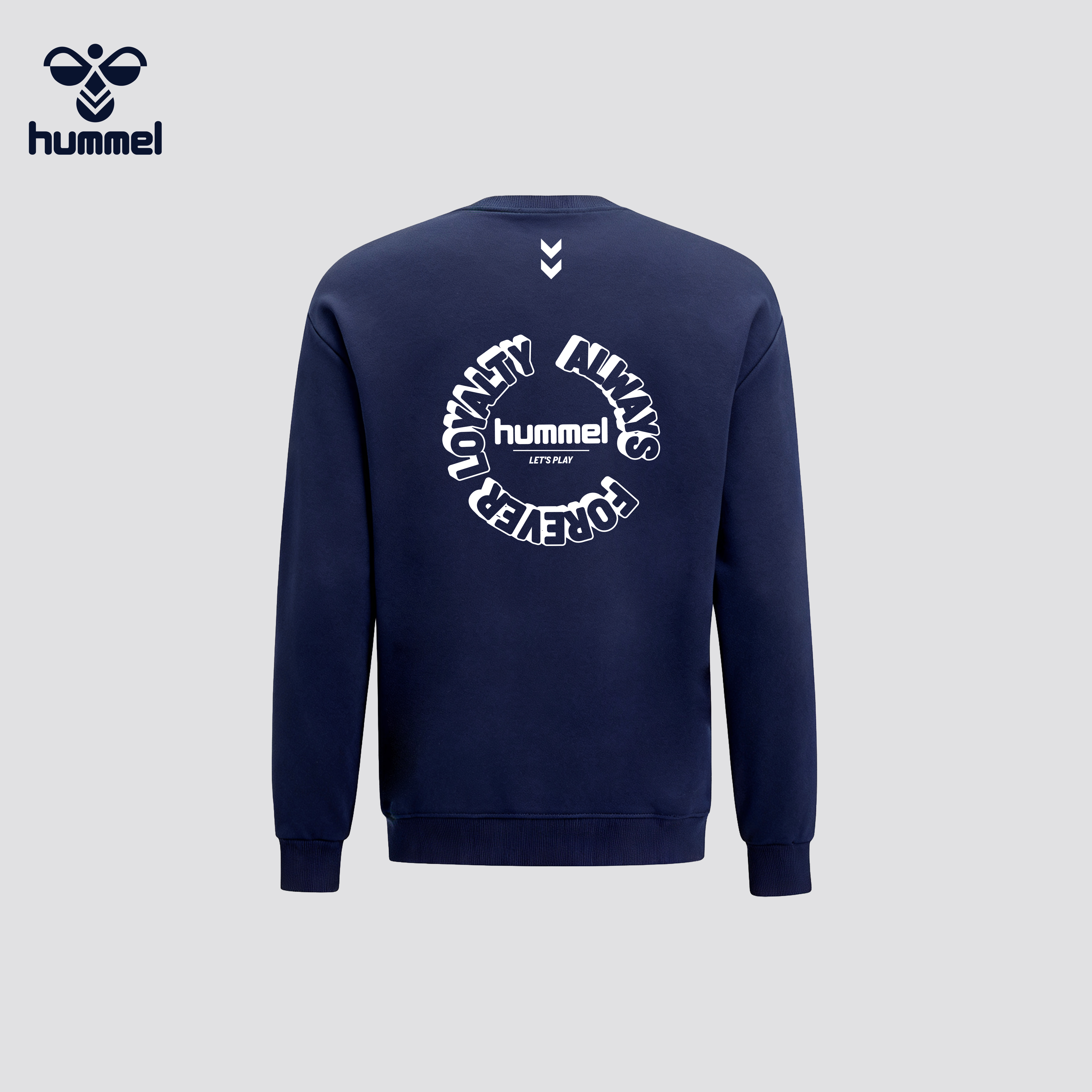 HUMMEL美式嘻哈风圆领卫衣