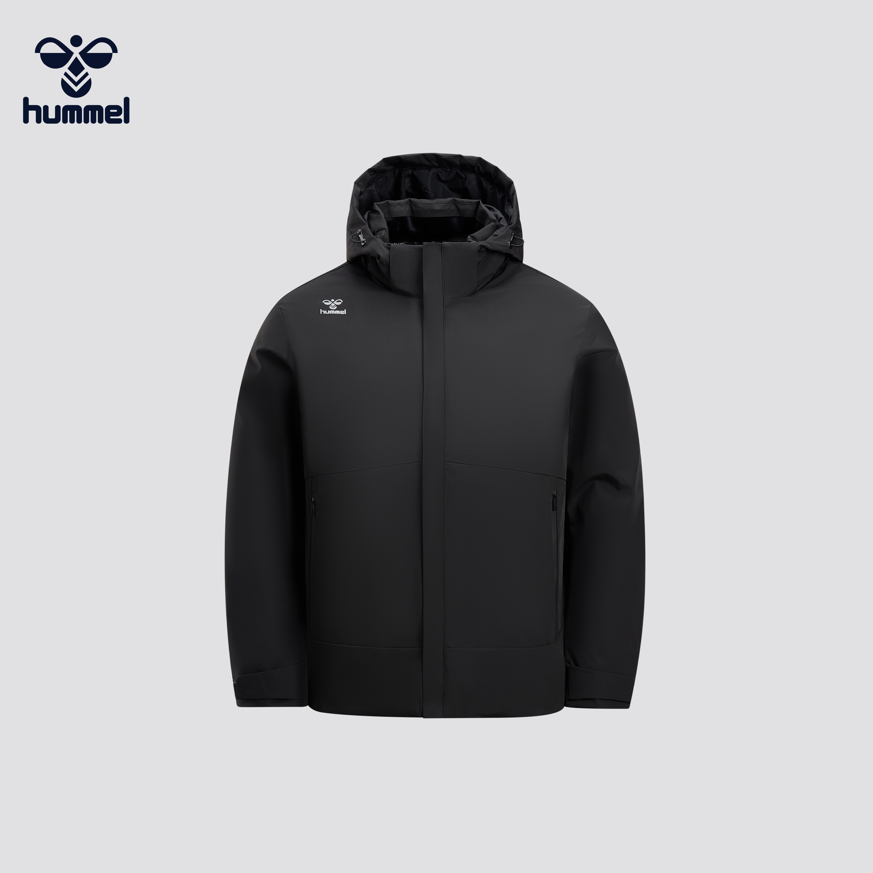 HUMMEL户外运动风连帽羽绒服