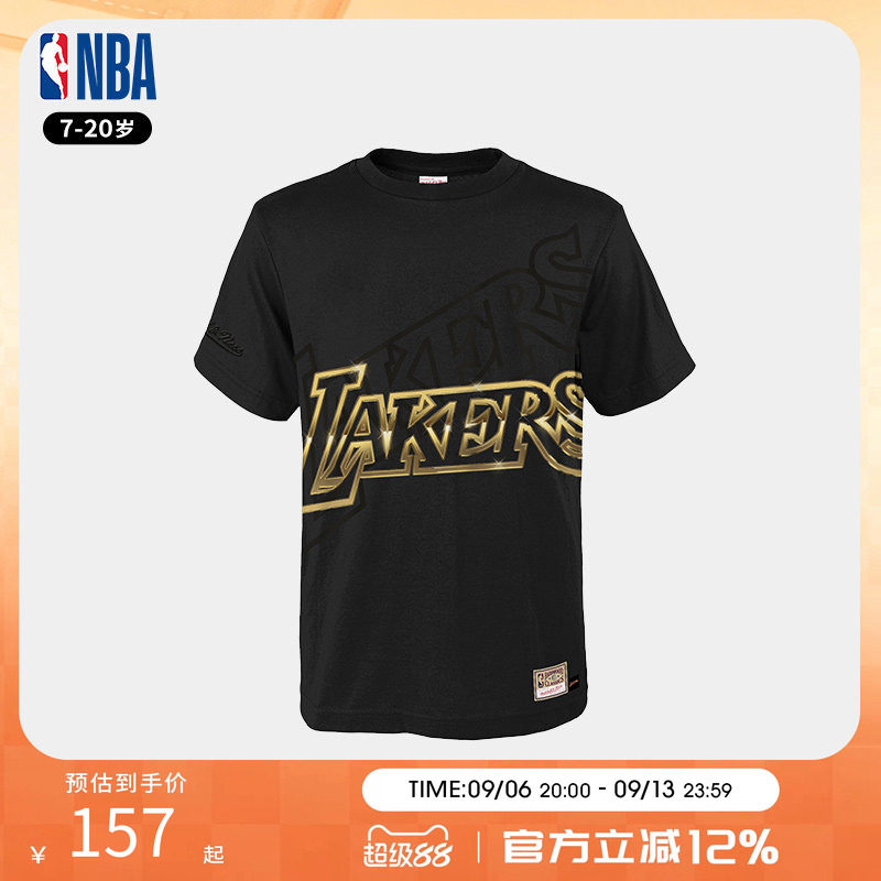 湖人队篮球服NBA运动短袖青少年图片