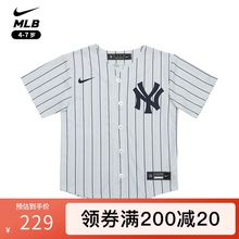 耐克Nike   MLB 联名款纽约洋基队衬衫短袖球衣t恤上衣男童女童