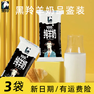 纯羊奶黑羚山羊奶生羊乳脱膻无添加新鲜试喝装特价羊奶官方正品