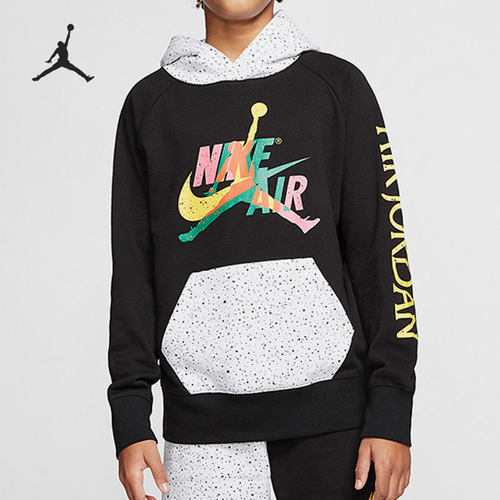 Nike/耐克正品 JUMPMAN CLASSICS 大童套头连帽衫卫衣CV5712-011