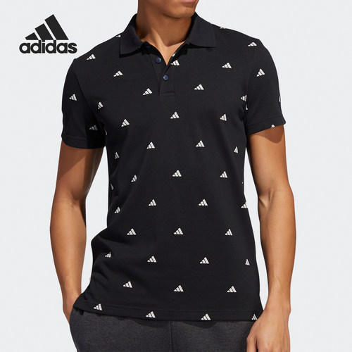 Adidas/阿迪达斯正品新款男士运动休闲印花短袖POLO衫FT2802