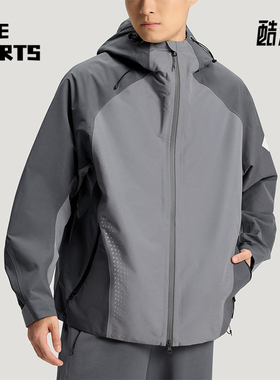 Adidas/阿迪达斯正品2025冬季款男士日常连帽拼接运动外套KH0504