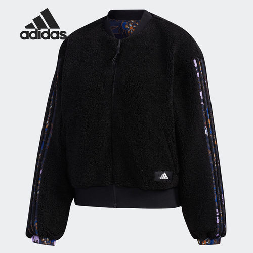 adidas阿迪达斯女运动夹克印花