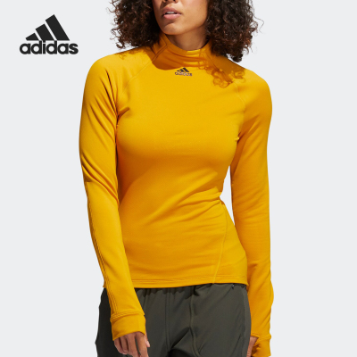 Adidas/阿迪达斯正品运动女士立领修身时尚透气短袖T恤FT3083