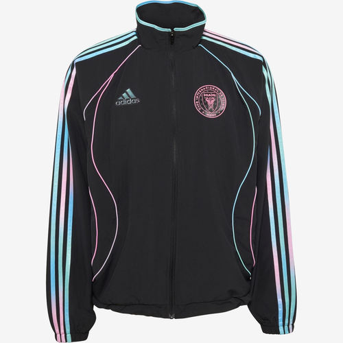 Adidas阿迪达斯正品奥迪F1车队男款宽松拉链条纹长袖夹克KW4782