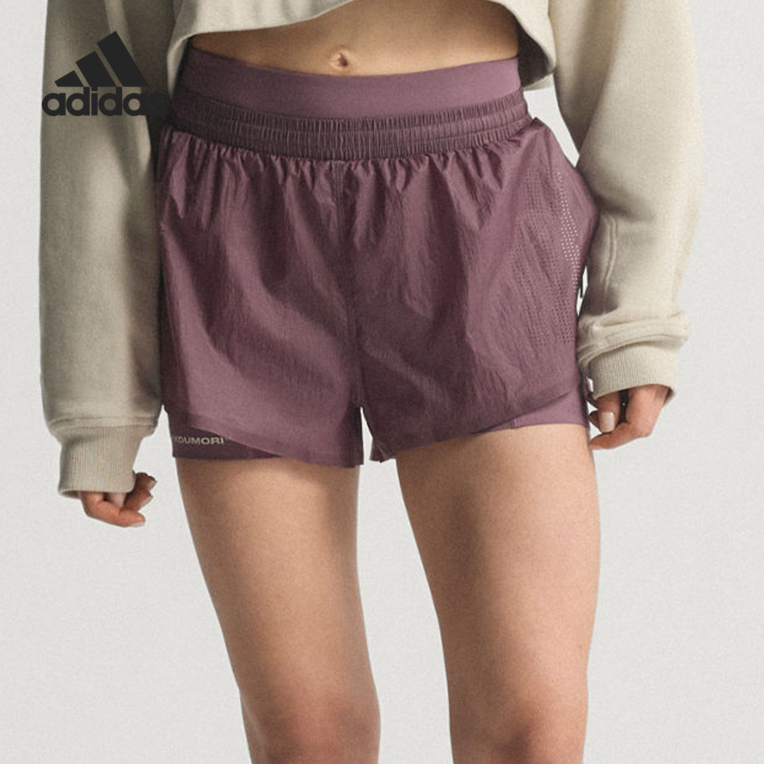 Adidas/阿迪达斯官方正品夏季女士运动跑步松紧运动短裤KB8432