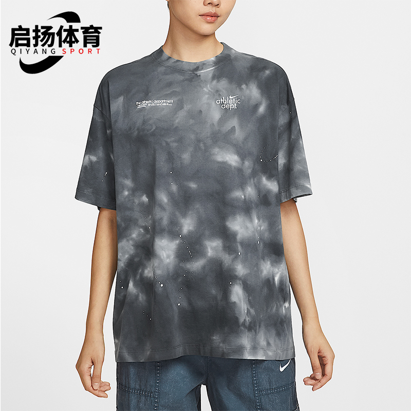 Nike/耐克正品夏季女士休闲宽松圆领时尚印花透气短袖II0462-010