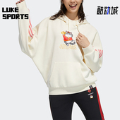 H45021 neo女士休闲保暖针织连帽套头衫 Adidas 阿迪达斯正品