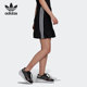 H17929 三叶草女子褶边三条纹运动短裙 Adidas 阿迪达斯正品