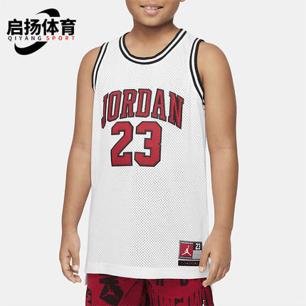 Nike/耐克正品Jordan 大童运动透气网眼无袖T恤DO1968-100