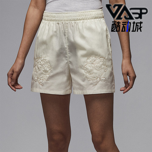 Nike/耐克正品JORDAN女士花卉图案梭织经典时尚短裤HJ0094-133